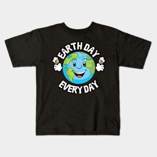 Earth Day Everyday April 22Nd Environmentalist Kids T-Shirt